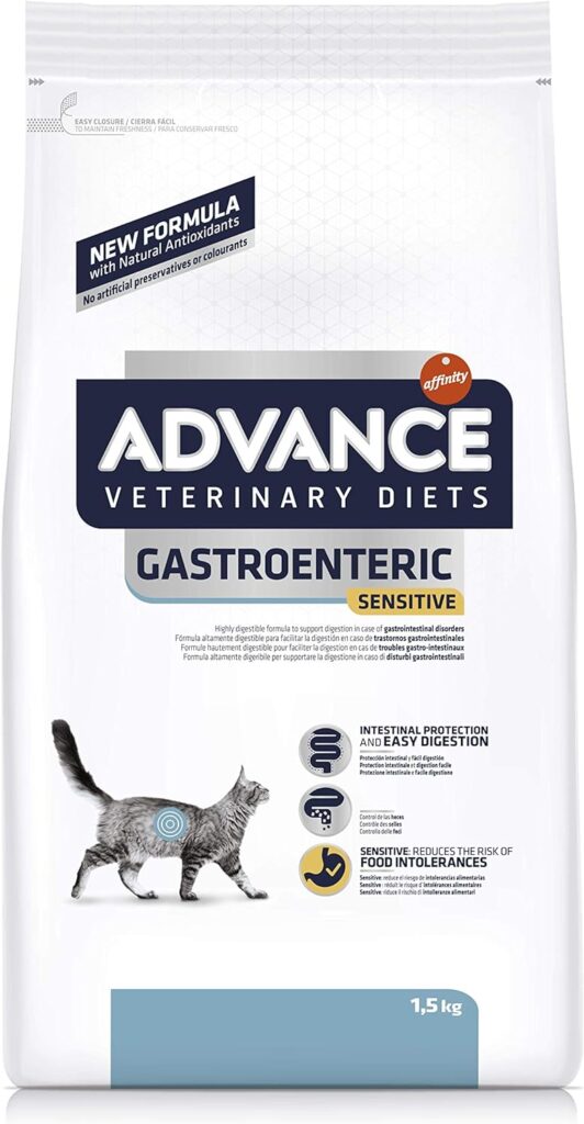 Advance Veterinary Diets - Gastroenteric Sensitive - Cibo per Gatti con Problemi Gastrointestinali - 1,5kg