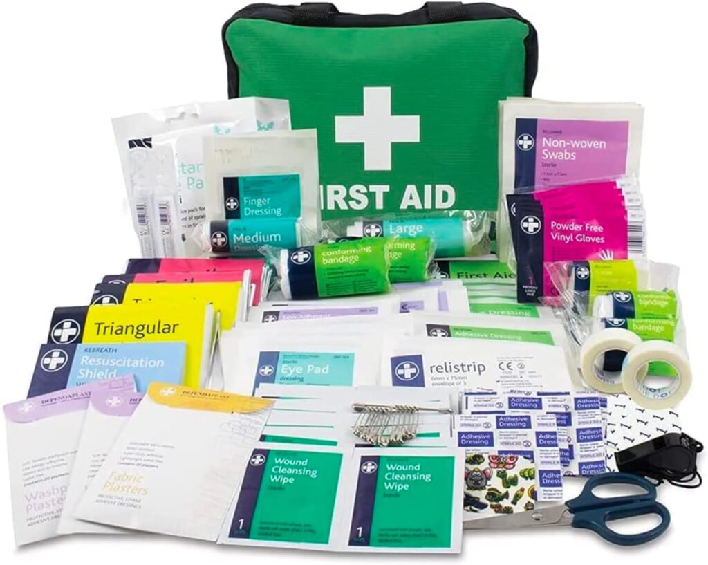 Lewis-Plast Kit di Primo Soccorso Completo da 224 Pezzi - Design Compatto per una Comoda Conservazione, Ideale per Casa, Ufficio e Sport - Kit Medico da Casa