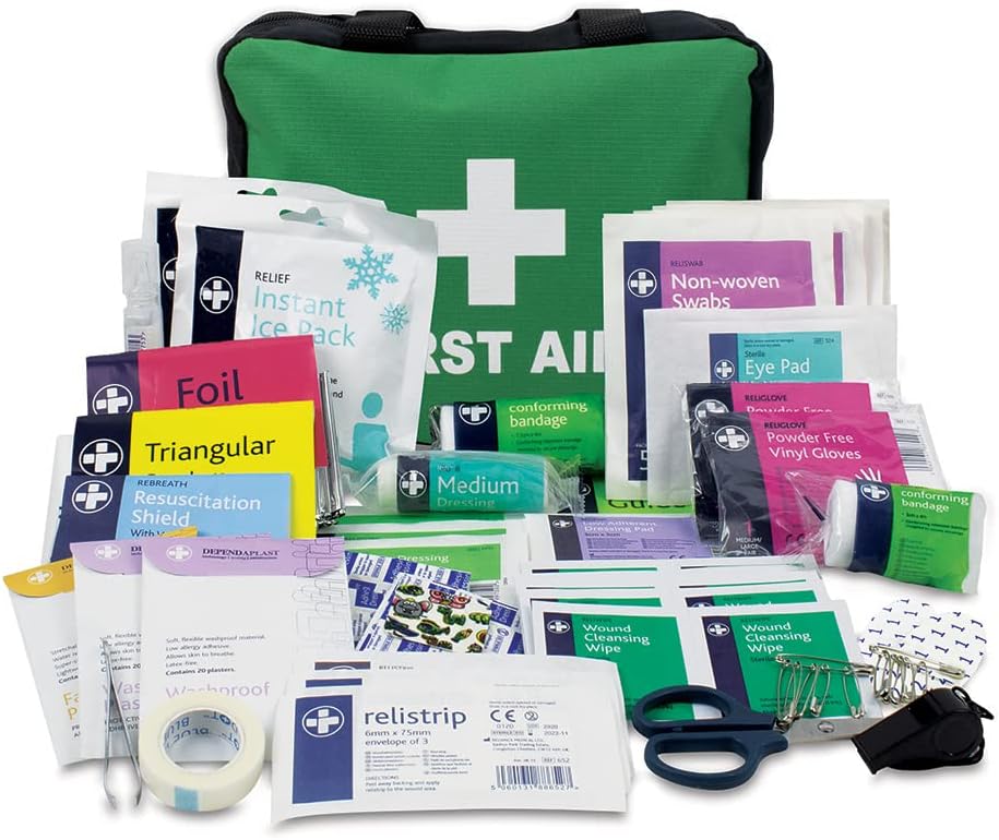 Lewis-Plast Kit di Primo Soccorso Completo da 224 Pezzi - Design Compatto per una Comoda Conservazione, Ideale per Casa, Ufficio e Sport - Kit Medico da Casa