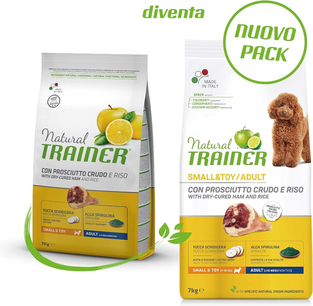 Natural Trainer Ideal Weight Small  Toy Cibo per Cani Adulti Light in fat con Tacchino - 7kg