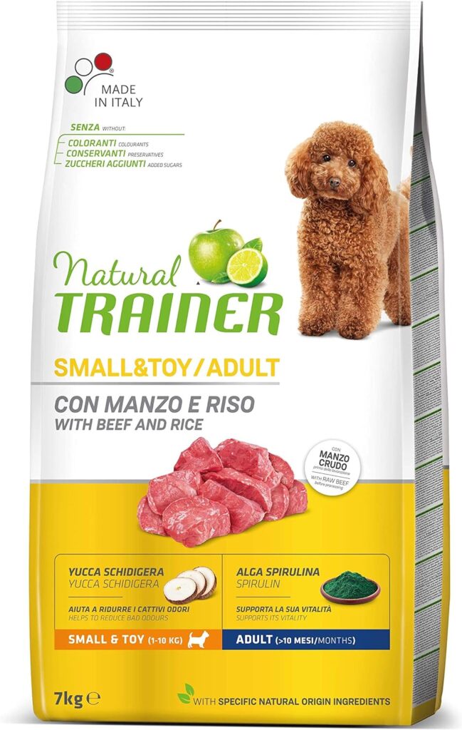 Natural Trainer Ideal Weight Small  Toy Cibo per Cani Adulti Light in fat con Tacchino - 7kg