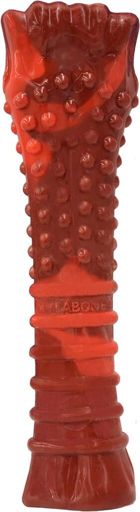 Nylabone Masticabile texturizzato al Manzo essiccato per mascelle Forti Textured Beef Jerky Power Chew | Giocattolo masticabile per Cani per mascelle Estreme | Extra Large | per Cani di Oltre 23 kg