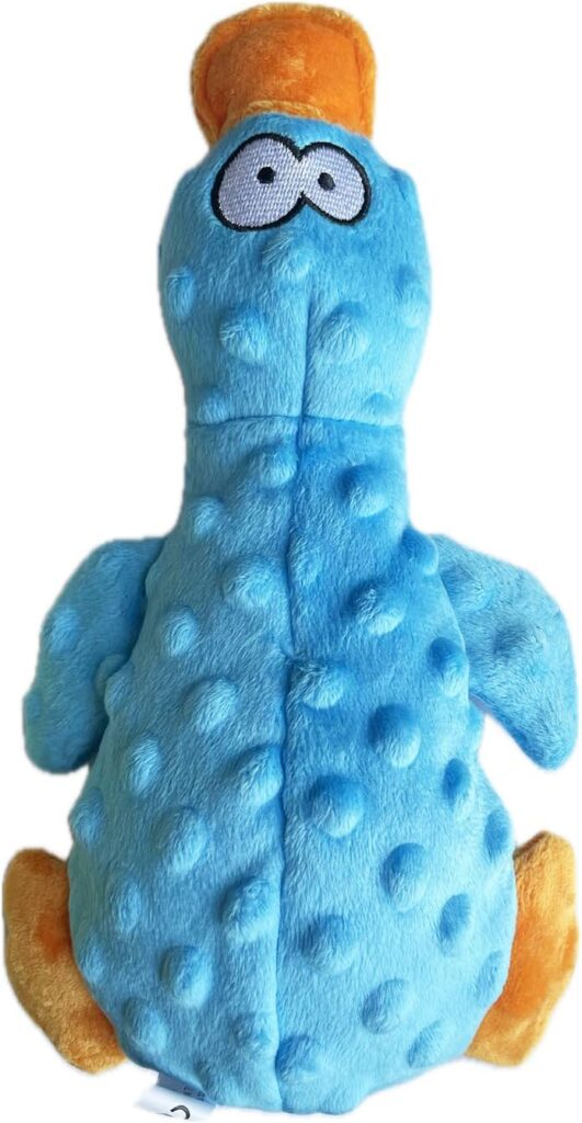 YUREMEEY Giochi con Squeak per Cani, Giochi per Cani Interattivi Peluche Cane con Cigolio, Giocattoli per Cuccioli da Masticare, per a Cani di Piccola e Media Taglia, Blu